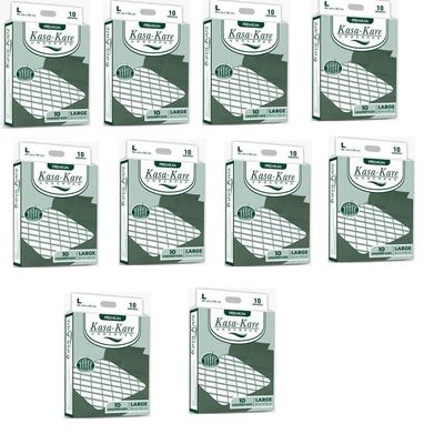 Kasa Kare Underpads, Large - 60x90 cm, 100 Sheets - Disposable Bed and Furniture Protectors, Leak-Proof, Ultra Absorbent - Pack of 10