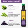 VARAH Neem, Karela, Jamun Juice with Herbal Extracts | Supports Blood Sugar Regulation, Healthy Digestion and Balanced Lifestyle | Enriched with Traditional Ingredients for Daily Wellness view 2