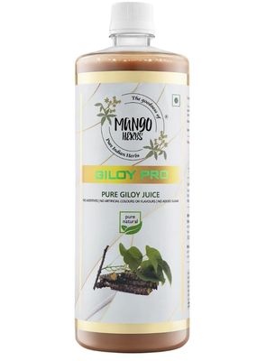 Mango Herbs Giloy Pro: 100% Raw and Cold Pressed Giloy Juice | Immunity, Blood Sugar, Heart Health, Liver Detox, Clear Skin | 1Ltr | Pack of 1
