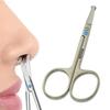 [Ear Lobe & Accessories] Nose/Ear Hair Trimming Scissor for Men & Women | Stainless Steel, 9 cm, Silver (1 Pc) view 2