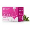 10 pcs premium cotton Ultra Absorbent Disposable Period Panties For Heavy Flow | 0% Leaks | 24 Hours 360 Sanitary Protection For Women & Girls | Postpartum & Overnight Use (L-XL) view 1