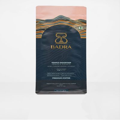 BADRA COFFEE Temple Mountain Medium Roast Whole Beans Freshly Ground Coffee, 250 g