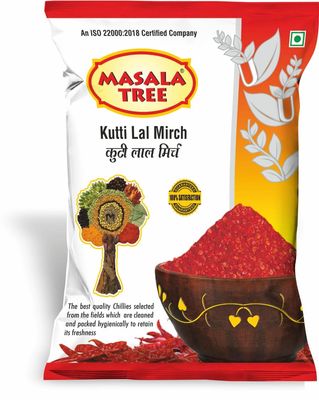 MASALA TREE Kuti Lal Mirch Powder, Red Chilly 1KG