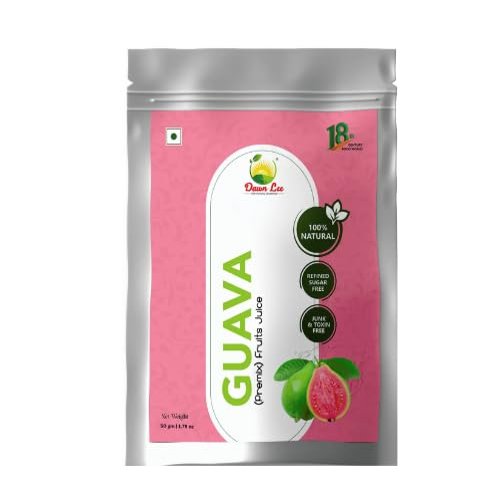 Dawn Lee (18th Century Goodness) Pink Guava Premix Fruit Juice 500 Gm | Guava Powder, Desi Khand, Rock Salt | Instant Energy | Rich in Multivitamins