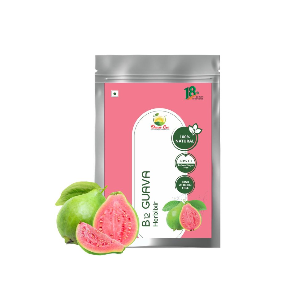 Dawn Lee Pink Guava Premix Fruit Juice 50 Gm | Guava Powder, Desi Khand, Rock Salt | Instant Energy | Rich in Multivitamins