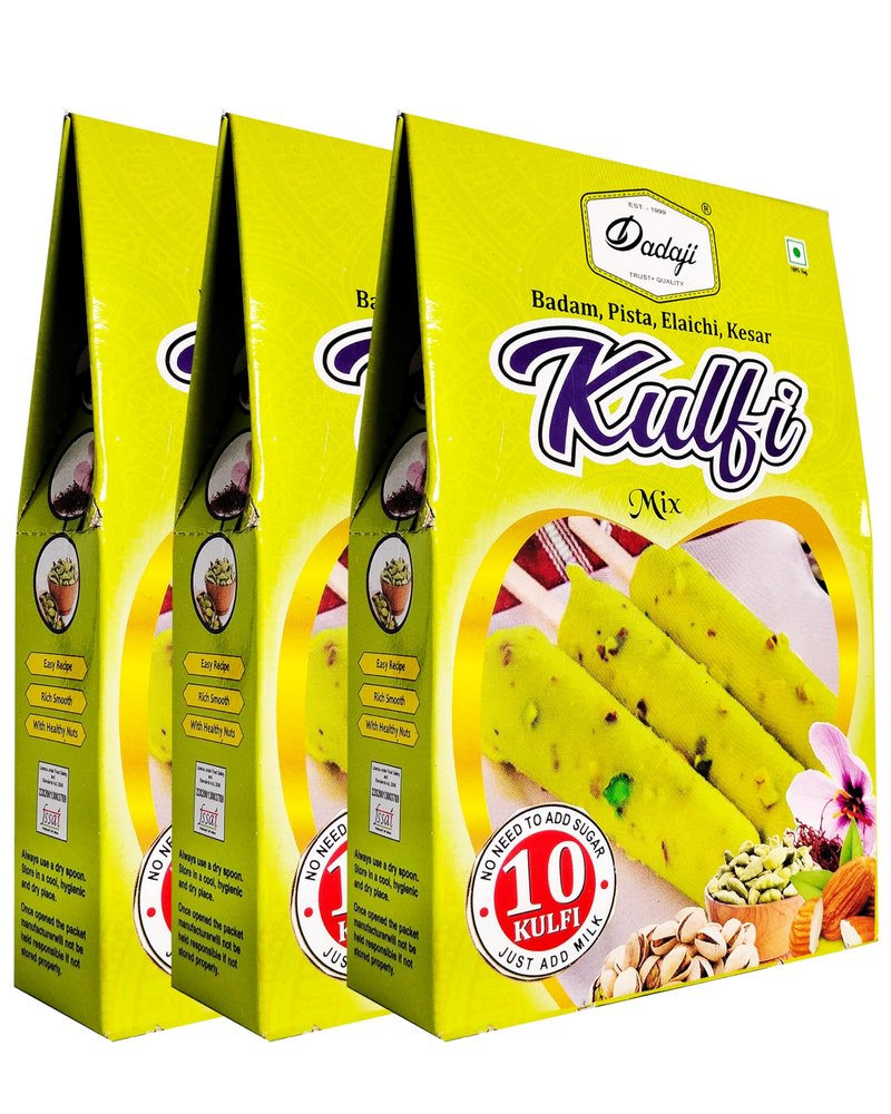 Dadaji Instant Kulfi Mix Powder || Ready To Make Cardamon Kulfi Mix || Pack of 3
