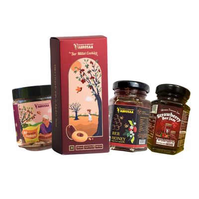 Combo - BER Masala Chatkara | BER Fruit Jam | BER Millet Cookies | BER Honey