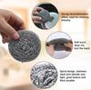 HomeBliss Stainless Steel Sponges Scrubbers Cleaning Ball Utensil Scrubber Density Metal Scrubber Scouring Pads Ball for Pot Pan Dish Wash Cleaning for Removing Rust Dirty Cookware Cleaner (4) view 3