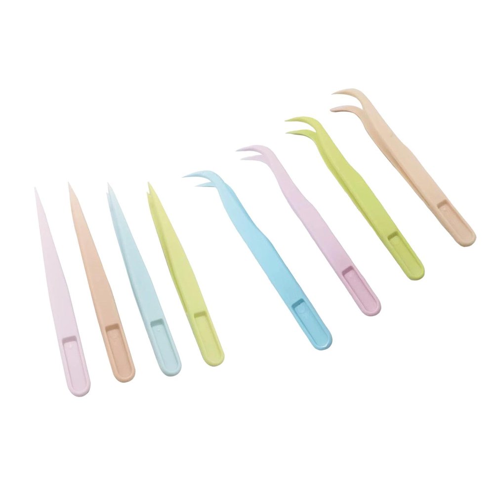 BNF 4 Pieces Craft Tweezers Curved Head Suitable Durable Lash Extension Tweezers Others |Health & Beauty | Makeup | Makeup Tools & Accessories | Eyelash Tools