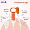 Littloo 3in1 Feeding Set | Dropper, Syringe Medicine Dispenser with a Measuring Cup, and Cleaning Brush for Babies view 4