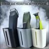 SRS Trimmer Stand Holder Hanger For Bathroom Storage Organizer Options Compatible With All Trimmer & Electric Shavers Wall Mounted Stick-ON Adhesive Space-Saving | Easy Access (Pack Of 2, Black) view 3