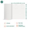 ECO SOUL [2 Ply, 360 Pulls] Tree-Free Kitchen Paper Towel | Pack of 6 (60 Pulls Per Pack) | Soft & Highly Absorbent | Eco Friendly, Natural, Biodegradable | Everyday Kitchen Paper Towel view 2