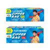 Asahi Kasei Zipper Bag |Medium 20 Bags | Small 10 Bags |100% Leak-Proof | Double Zipper Lock | Reusable & Washable | Keeps Food Fresh | Japan's No 1 Brand view 1