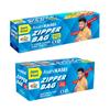 Asahi Kasei Zipper Bag |Medium 20 Bags | Small 10 Bags |100% Leak-Proof | Double Zipper Lock | Reusable & Washable | Keeps Food Fresh | Japan's No 1 Brand view 2