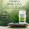 100% Pure Spirulina Capsules ATHARVA Boost Energy & Endurance | Improve Heart Health | Lowers Bad Cholesterol Controls Blood Pressure | Rich in Nutrients | 60 Capsules view 4
