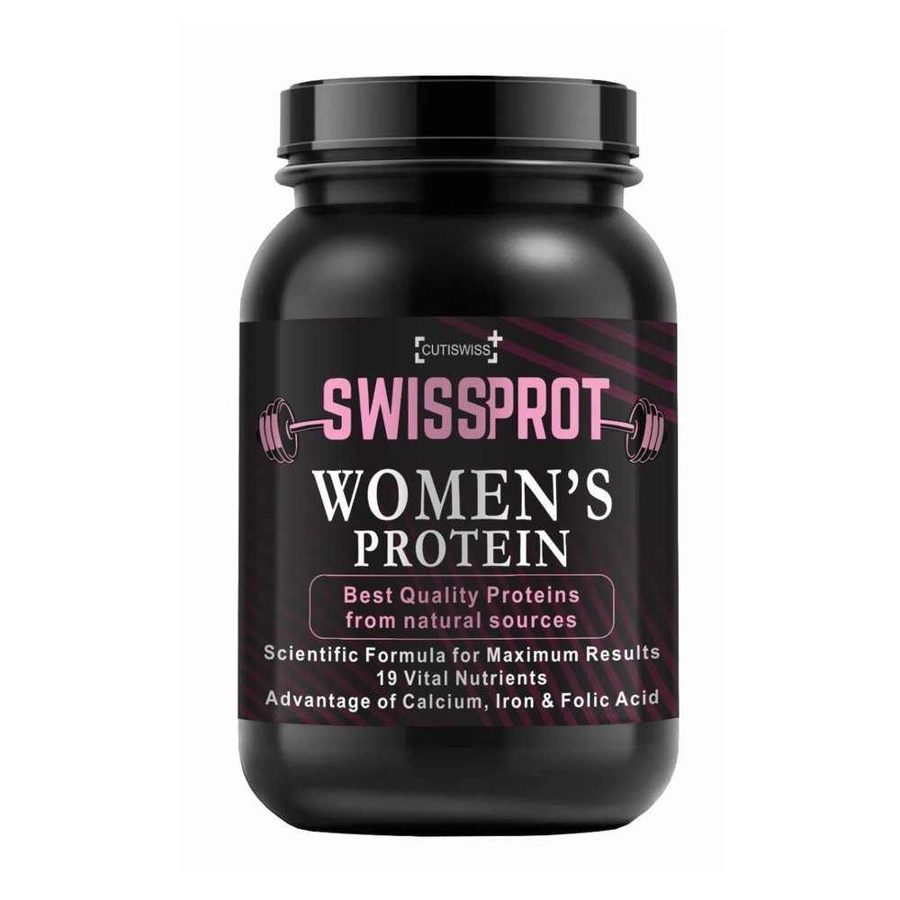 CUTISWISS Women Protein Powder | For Manage Weight | Energy | 19 Vital Nutrients Protein Powder for Womens Health Supplement | Strawberry Flavour | Pack of 1 (1 Kg)