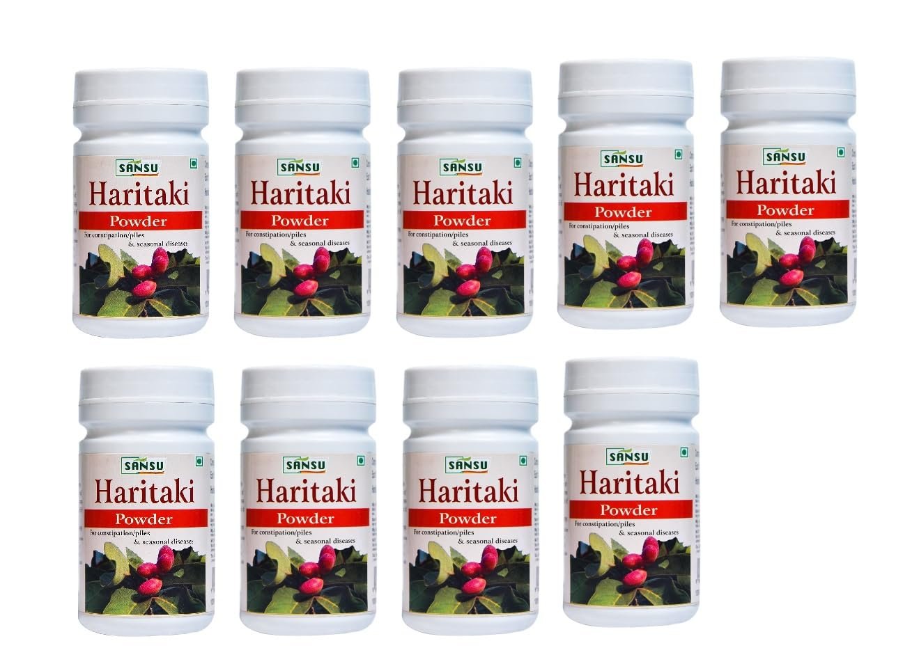 SANSU Haritaki churan 100g Haritaki_Natual 100g (Pack of 9)