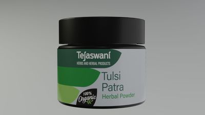 Tejaswani Herbs Tulsi Patra Powder - 50gm | Pure and Organic Herbal Supplement for Immune Support and Respiratory Health Traditional Ayurvedic Remedy for Overall Wellness