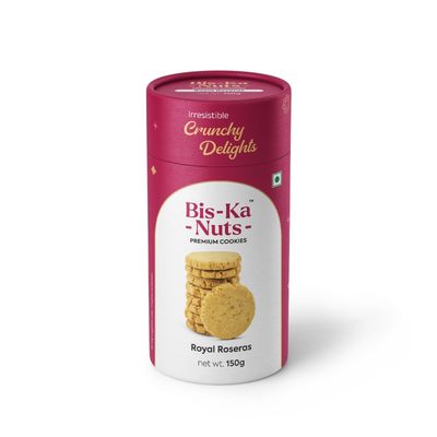Dreambite Bis-Ka-Nuts- | Crunchy Delights | Favourite snack for everyone | Tea Time Snack | 150 Grams | Pack of 1 (Royal Roseras)