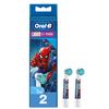 Oral-B ORIGINAL Kids Rechargeable Electric Toothbrush Soft Replacement Brush Heads [10X POWERFUL THAN COMPATIBLE PRODUCTS],Spider Man, 2 Refills, Deep clean between teeth view 1