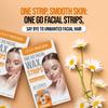 Hilary Rhoda Women One Go Facial Wax Strips | Chamomile Extract | Ready-to-Use for Upper Lip, Chin & Cheeks | Hair Removal Strips with 2 Wipes | Painless, Quick & Gentle Waxing | 20 Strips view 3
