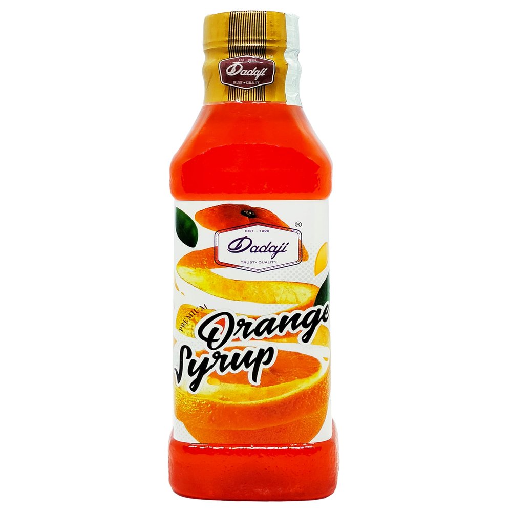 Dadaji Premium Orange Syrup - Instant Refreshing Summer Drink - Orange Sharbat (750ml)