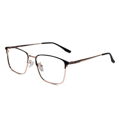 LensKandy Rectangular shape Computer glasses for eye protection for Men & Women | Golden | 8103