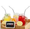 CABINCLUB Stainless Steel Straws for Drinking with Brushes (4 Bent + 4 Straight + 2 Brushes) view 2