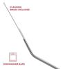CABINCLUB Stainless Steel Straws for Drinking with Brushes (4 Bent + 4 Straight + 2 Brushes) view 3