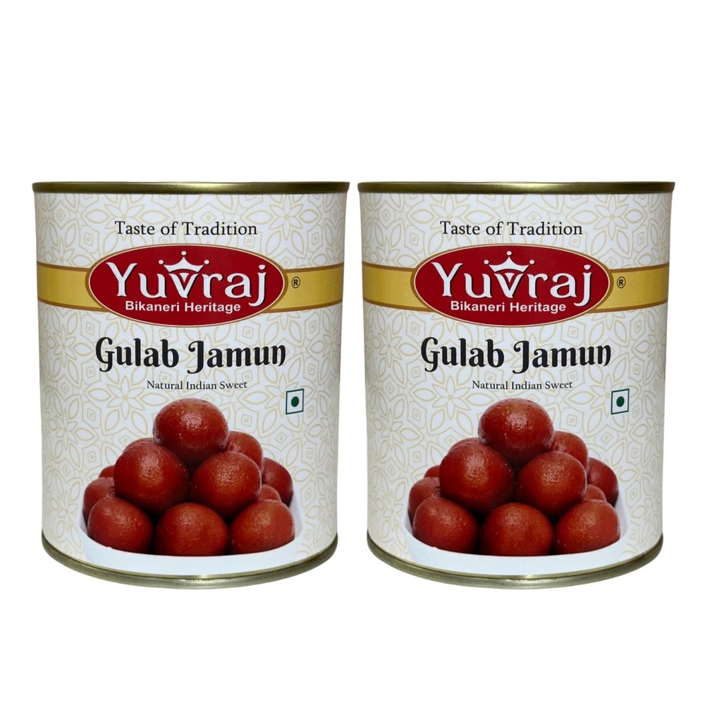 Yuvraj Desi ghee gulab jamun sweets combo 1 kg x 2 tin