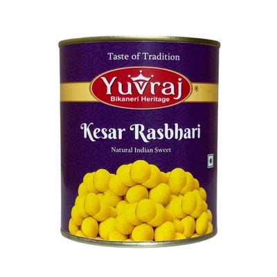 Yuvvraj Kesar Rasbhari sweets 1 kg tin can