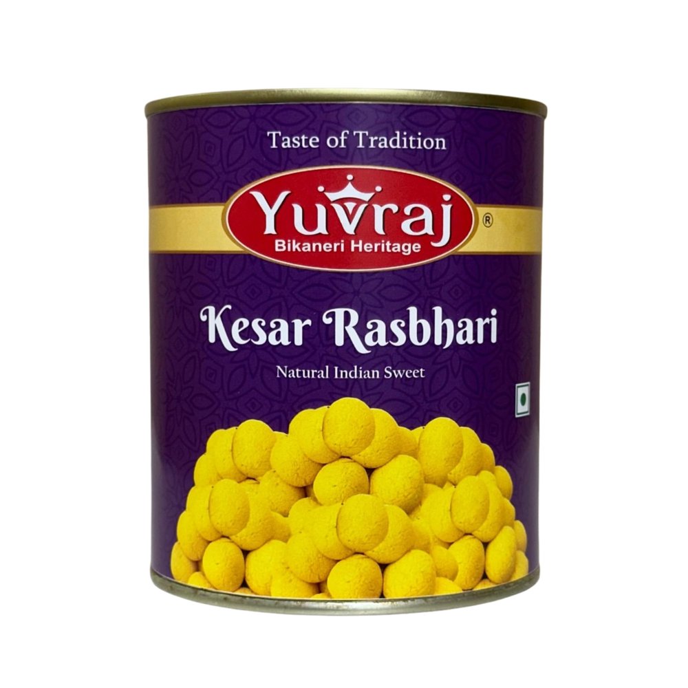 Yuvvraj Kesar Rasbhari sweets 1 kg tin can