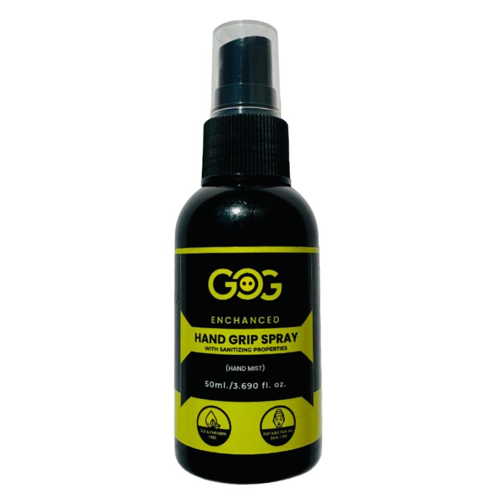 Gameonglow GOG - Enchanced Hand Grip Spray for Sports Gloves | Cricket, Gym Lifting, Football Goalkeeper | Prevents Sweaty Palms | Men & Women | 50 ml - Pack of 3