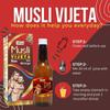 SANSU Musli Vijeta For Develop Positive Moods More Life Expectancy, with lajwanti, kikir, falli, salam panja, moringa, bhindi, safad musli, kali, musli, 500ml (pack of 5) view 3