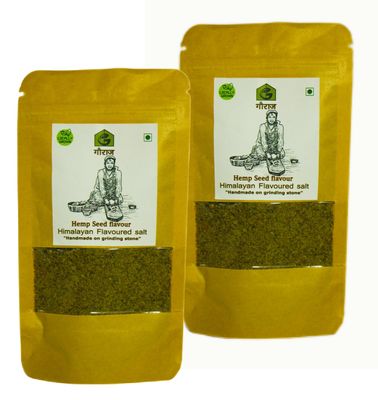 Gauraaj Handgrounded Hempseed Flavored Salt  250g | Organic Himalayan Pahadi Pisyu Loon Seasoning | Rich in Flavor & Nutrients | No Preservatives & Chemical Free | Sourced from Uttarakhand