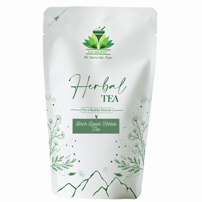 SAI HERBS Birch Leaves Raw Tea - For a Healthy Lifestyle - Luxury Herbal Tea - Pure & Natural (250 Grams)