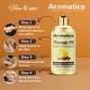 AROMATICO Lemon Cinnamon Massage Oil. Romantic Oil for Passionate Evenings - 300ml. Intimate Full Body Massage Oil for Couples. Non-sticky, Made of Only Natural Ingredients view 4