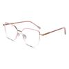 LensKandy Semi Frame Cateye Computer Glasses for Eye Protection | Pink view 1