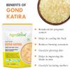 Agroshine Gond Katira Pure - 800 gm, Natural Superfood Tragacanth Gum Gond Katira High Cooling Properties Gondh Katira Gum - Almond Gum (800 gm) view 2