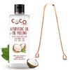 COCO CRUSH Ayurvedic Coconut & Tea Tree Oil for Oil Pulling With Copper Tongue Cleaner | Cold-pressed | Healthy & Strong Gums | Fresher Breath & Whiter Teeth (50ML + Tongue Cleaner) view 1
