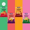 Dobra Tapioca Crisps - Saucy Mix Combo | Cassava Chips | Assorted Flavours - Tangy Tomato x2, Smoky Barbecue x1, Garlic Pickle x1, Desi Wasabi x1 | 60g x Pack of 5 | view 4