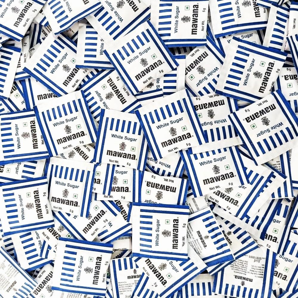 SFU E Com Mawana Refined White Sugar Sachets 5 Gm, (200 Sachets)
