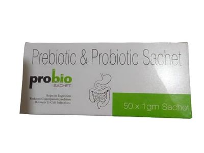 Prebiotic and Probiotic Sachet help in digestion 50pcs. x 1gm sachet