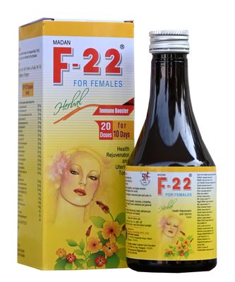 F-22 Syrup 200ml Health Rejuvenator & Uterine Tonic for Female (Alongwith 20 Capsules)