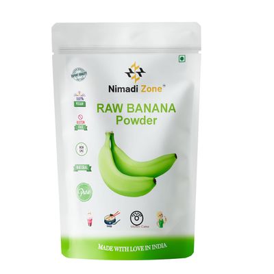 Nimadi Zone Raw Banana Powder | All Natural - 500 GM x 2 = 1 KG by Nimadi Zone