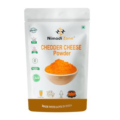 Nimadi Zone Delicious Chedder Cheese Powder for Popcorn 500 gm with Rich Creamy Taste of Cheese Snack Items High in Protein and Calcium Easy to Use in Baking and Cooking