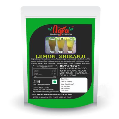 Agra Masala Udhyog Lemon Shikanji 250g Pouch
