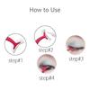 BANIRA Stainless Steel False Eyelashes Extension Applicator Tool Fish Tail Clip Auxiliary Clip Tweezers Nipper Tool (1, Pink) view 2