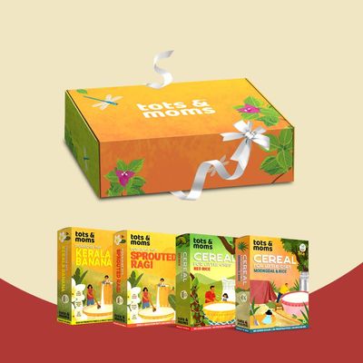 Tots & Moms Foods - Annaprashana Gift Box | Pack of 4-200g Each