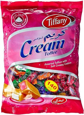 Tiffany Cream Toffee Assorted Toffee With Soft Creamy Centre With Individually Wrapped Pieces 700gm Pouch